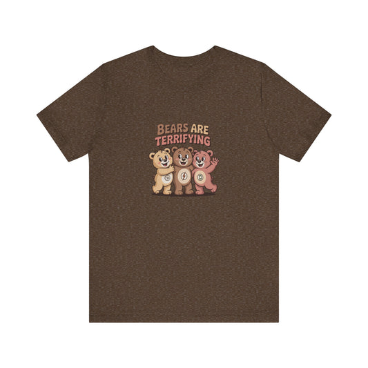 Bears Are Terrifying (Cute Remix) — Retro Tee (Dark)