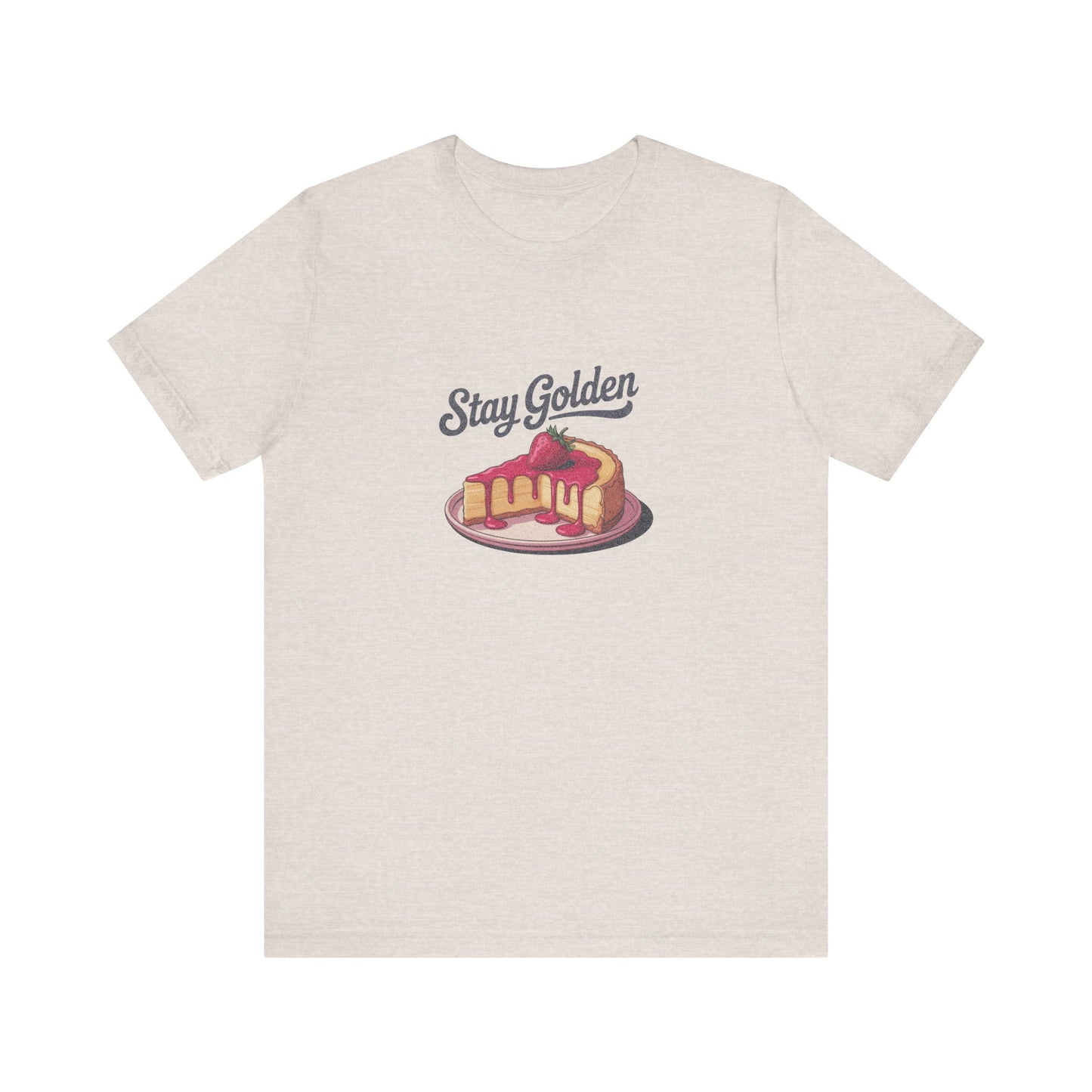 Stay Golden — Retro Cheesecake Graphic Tee (Light)
