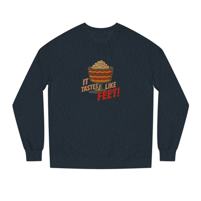 It Tastes Like Feet! — Thanksgiving Trifle Retro Sweatshirt (Dark)