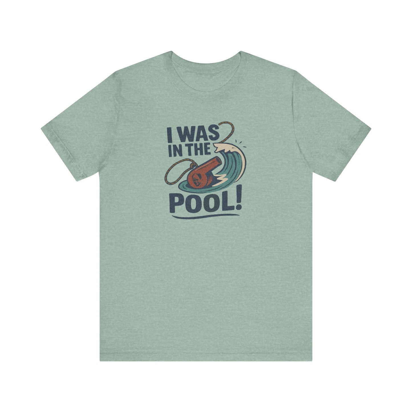 I Was in the Pool! — George Costanza Shrinkage Retro Tee (Light)