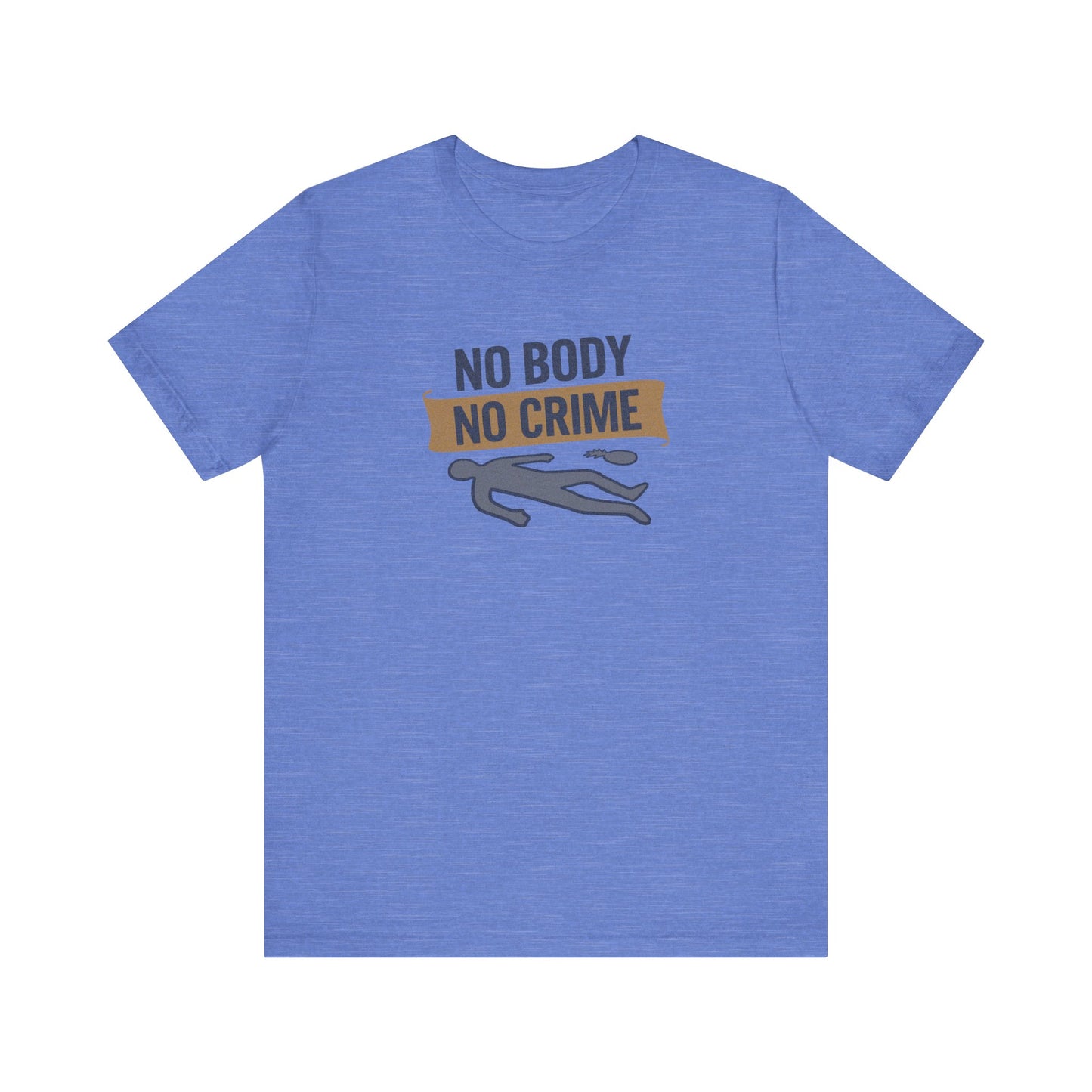 No Body, No Crime — Psych Crime Scene Retro Tee (Light)