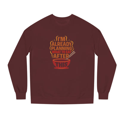 Planning What to Eat After This — Retro Foodie Sweatshirt (Dark)
