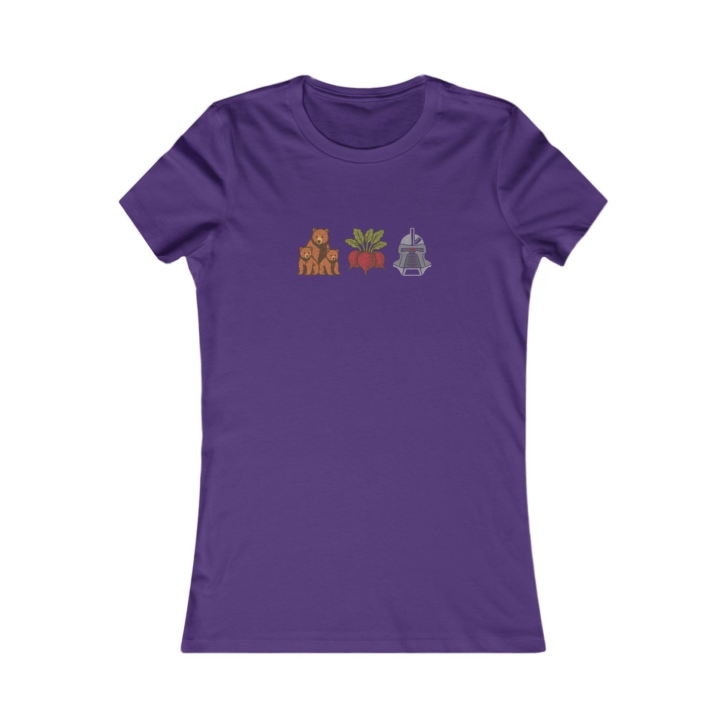Bears, Beets, Battlestar (Icons) — Retro Women's Tee (Dark)