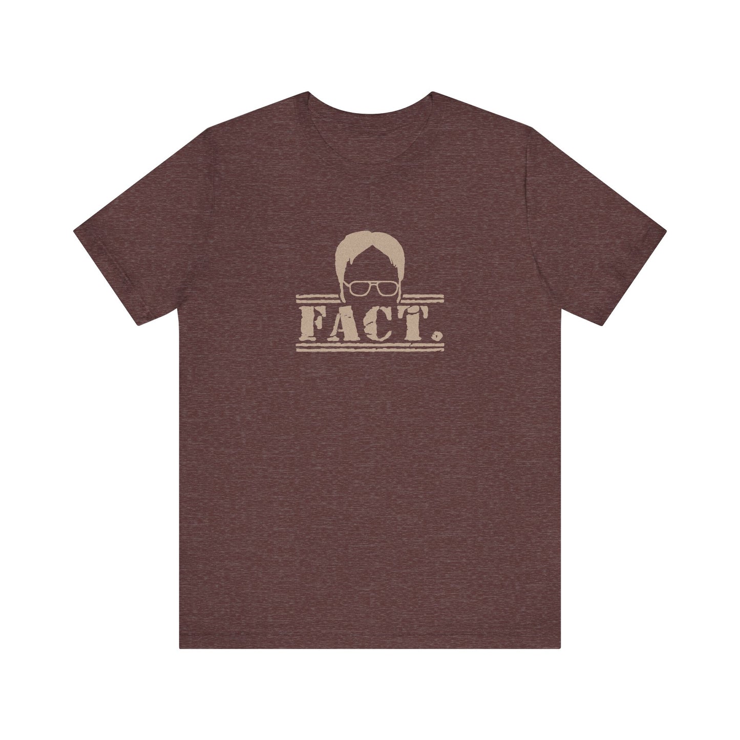 Dwight Schrute FACT. — The Office-Inspired Retro Tee (Dark)