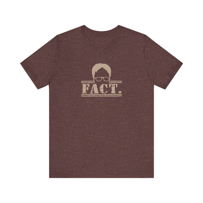 Dwight Schrute FACT. — The Office-Inspired Retro Tee (Dark)