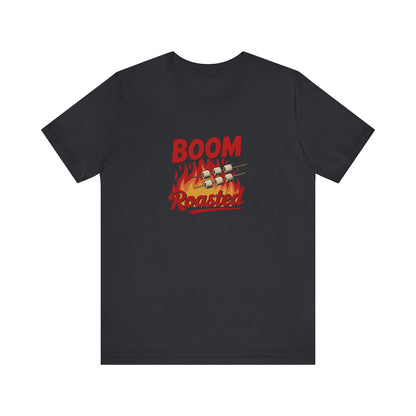 Boom, Roasted — Michael Scott Retro Tee (Dark)