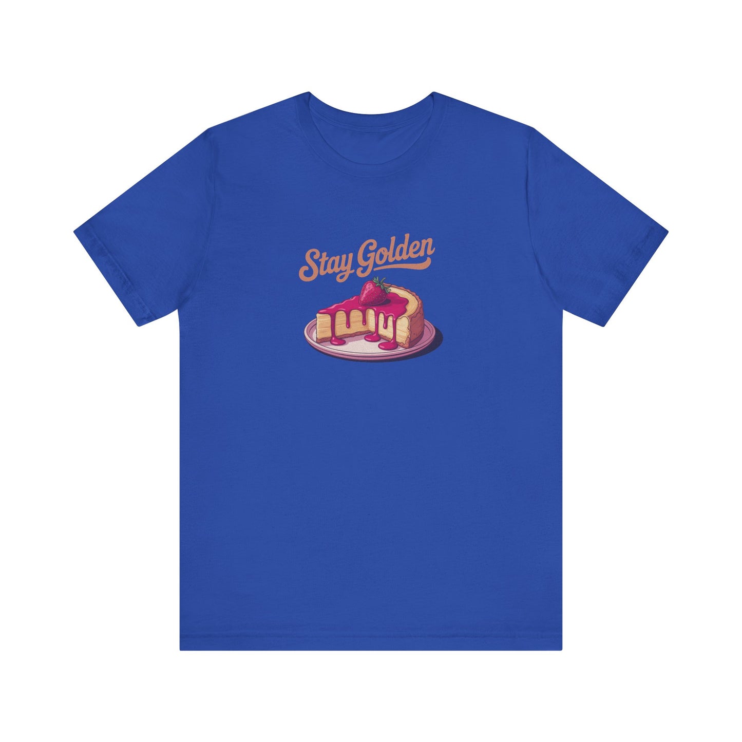 Stay Golden — Retro Cheesecake Graphic Tee (Dark)