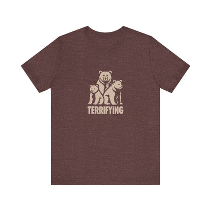 Bears Are Terrifying — Retro Silhouette Tee (Dark)