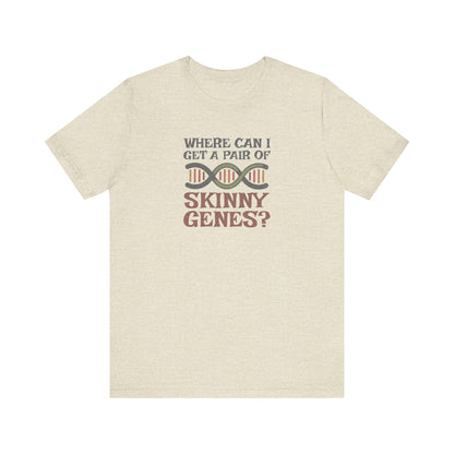 Pair of Skinny Genes (Colorful) — Retro Graphic Tee (Light)