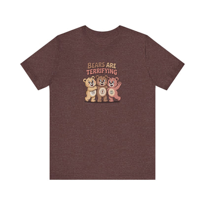 Bears Are Terrifying (Cute Remix) — Retro Tee (Dark)
