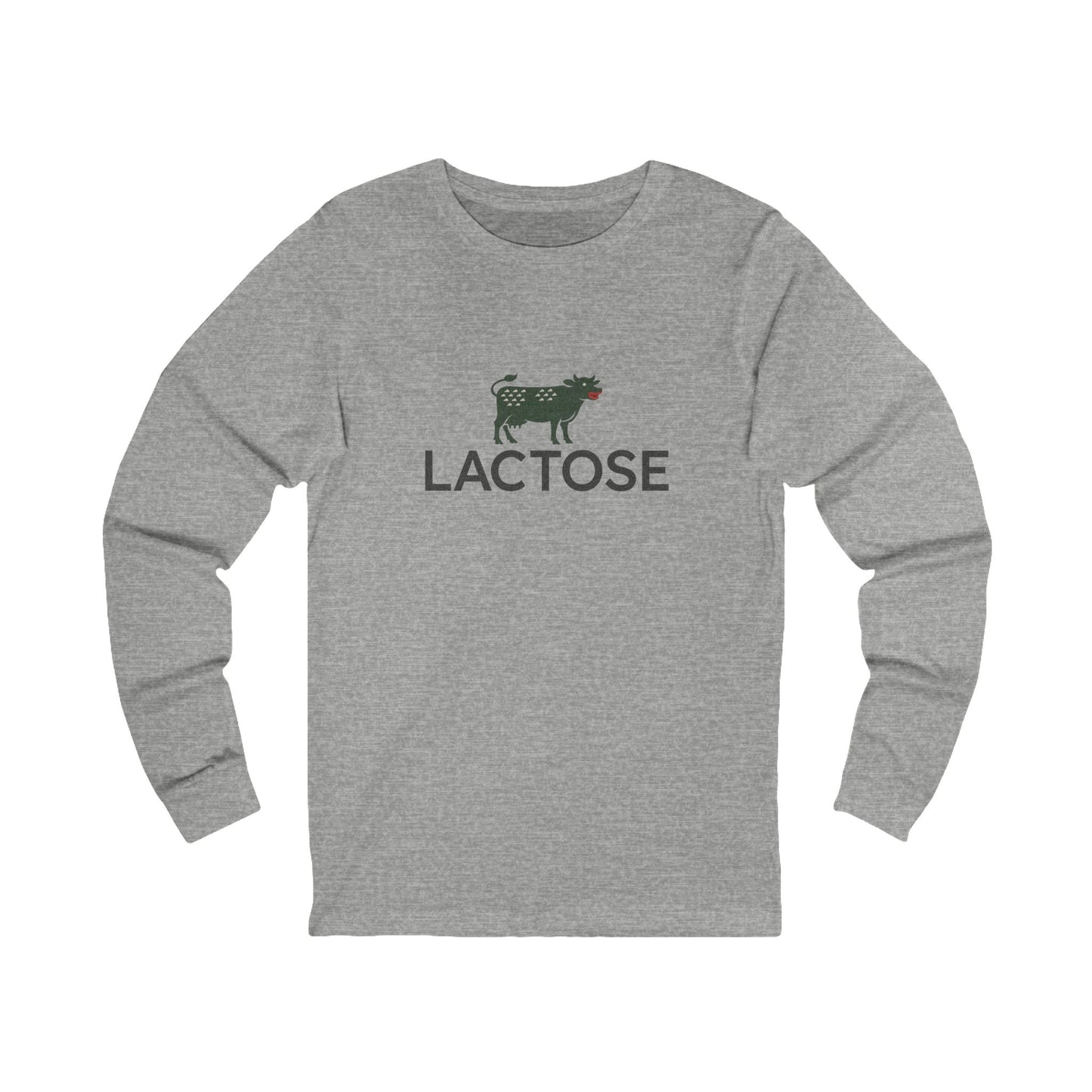 Life is a Beautiful… Typo – LACTOSE Logo Parody Retro Long Sleeve (Light)