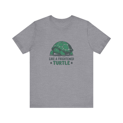 Like a Frightened Turtle — George Costanza Shrinkage Retro Tee (Light)