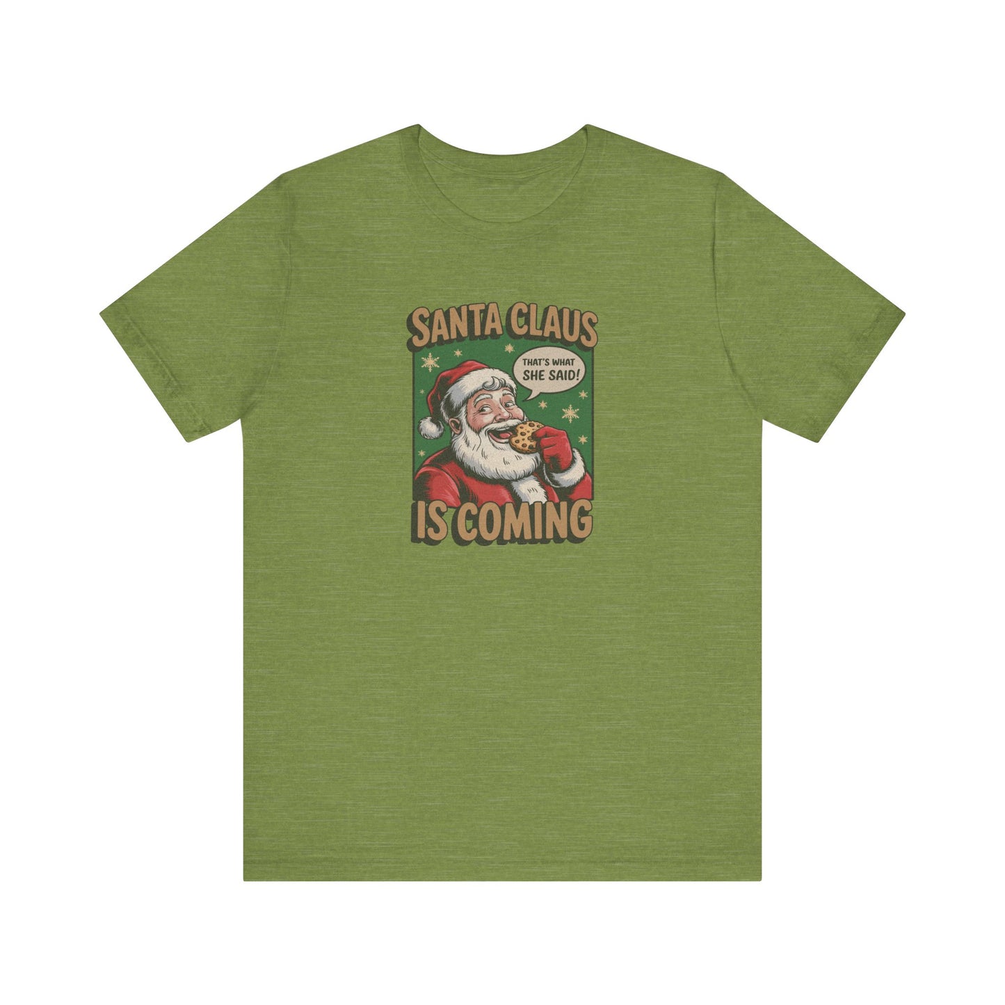 Santa Claus is Coming — Vintage Christmas Tee (Light)
