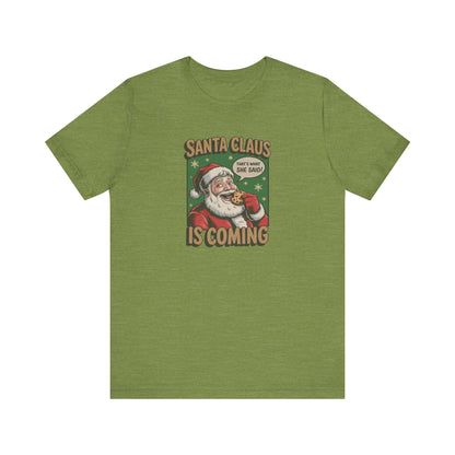 Santa Claus is Coming — Vintage Christmas Tee (Light)
