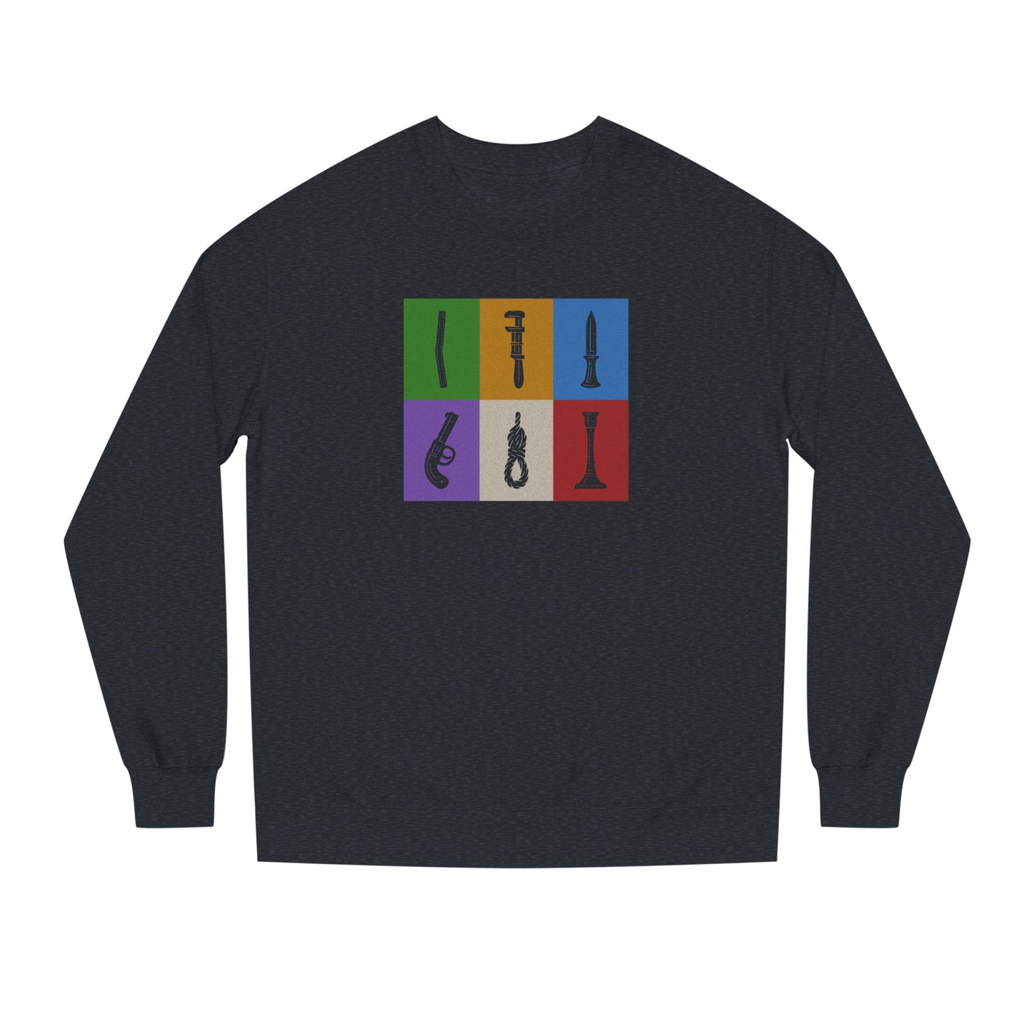Six Ways Into the Evidence Locker — Clue Retro Sweatshirt (Dark)