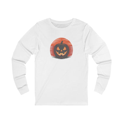 Retro Jack: Sliced Sunset — Halloween Long Sleeve (Light)
