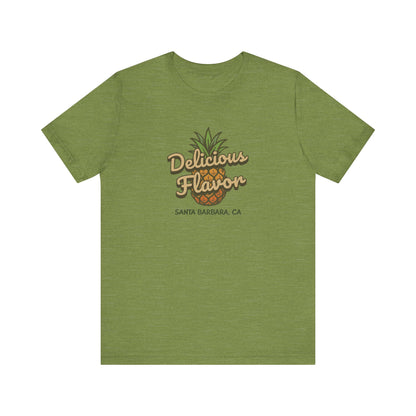 Delicious Flavor — Santa Barbara Pineapple Retro Tee (Light)