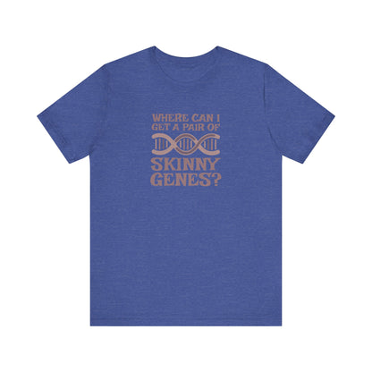 Pair of Skinny Genes — Retro Graphic Tee (Dark)
