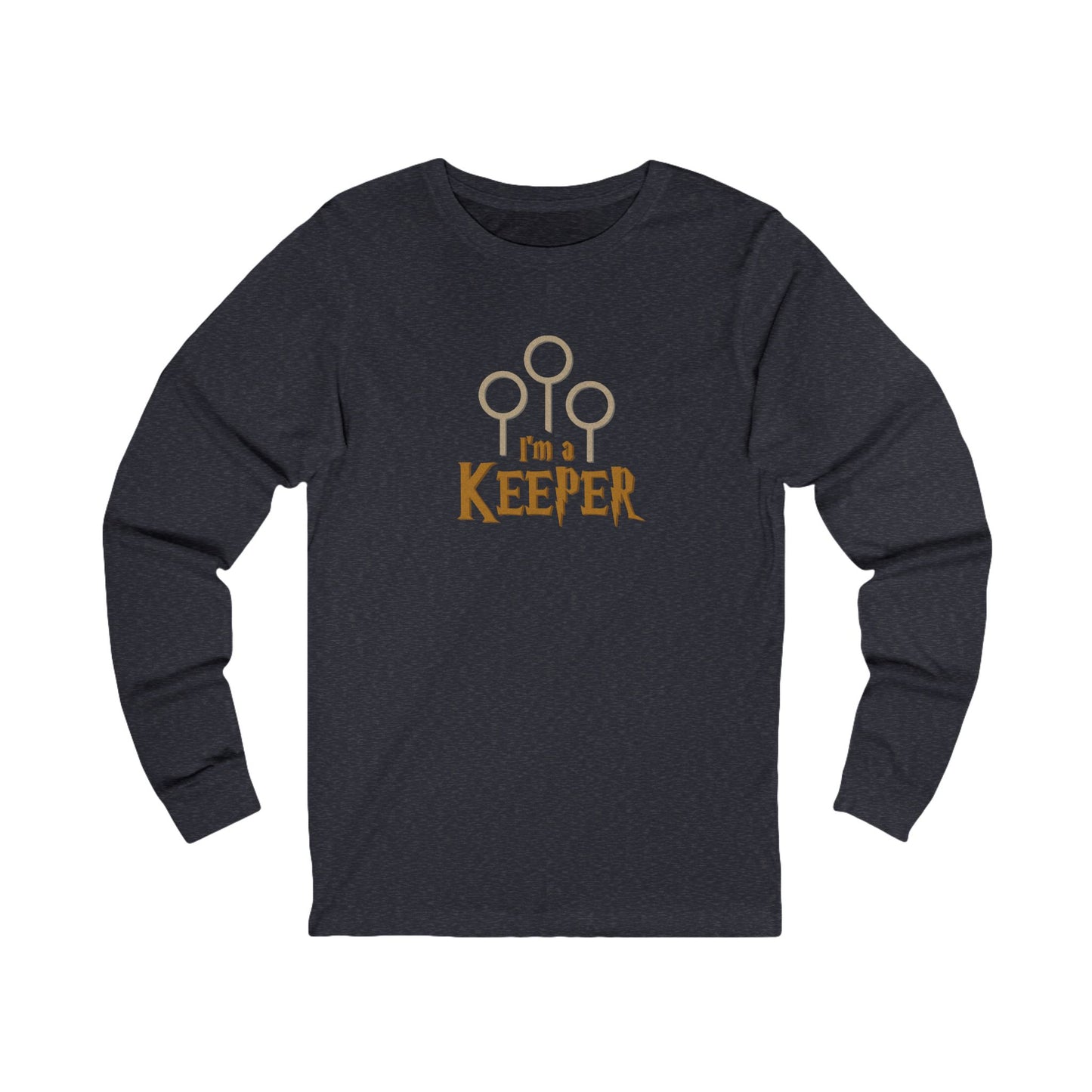 I’m a Keeper — Harry Potter Quidditch Retro Long Sleeve (Dark)