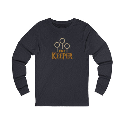 I’m a Keeper — Harry Potter Quidditch Retro Long Sleeve (Dark)