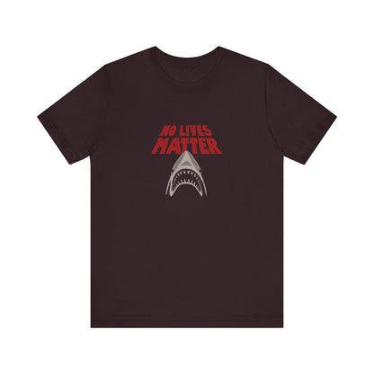 No Lives Matter — Jaws-Inspired Retro Tee (Dark)