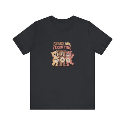 Bears Are Terrifying (Cute Remix) — Retro Tee (Dark)
