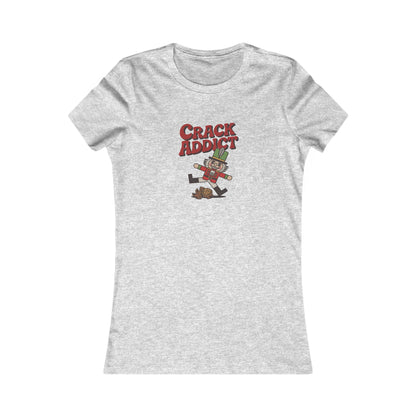 Crack Addict Nutcracker (Unhinged Remix) — Retro Women's Tee (Light)