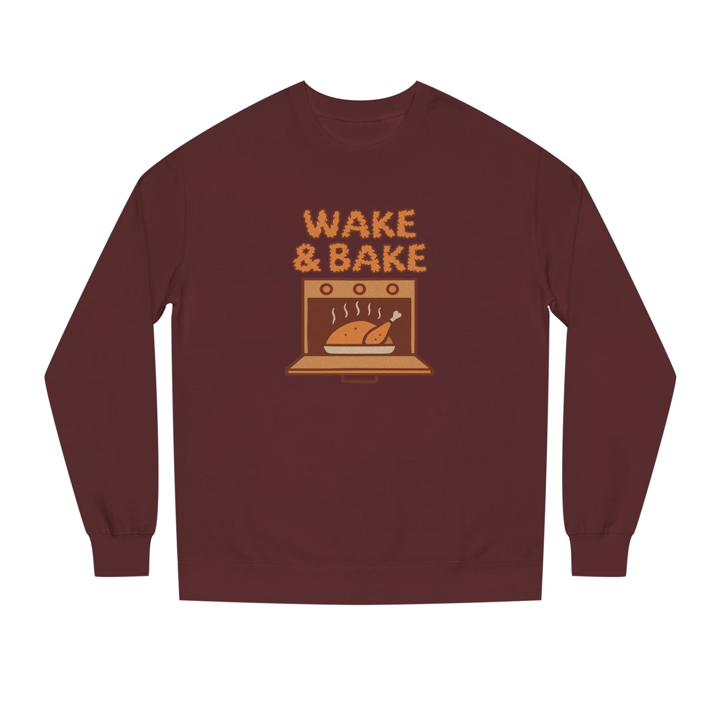 Wake & Bake — Retro Thanksgiving Turkey Sweatshirt (Dark)
