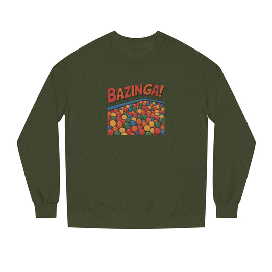Bazinga! Ball Pit — Big Bang Theory Retro Sweatshirt (Dark)
