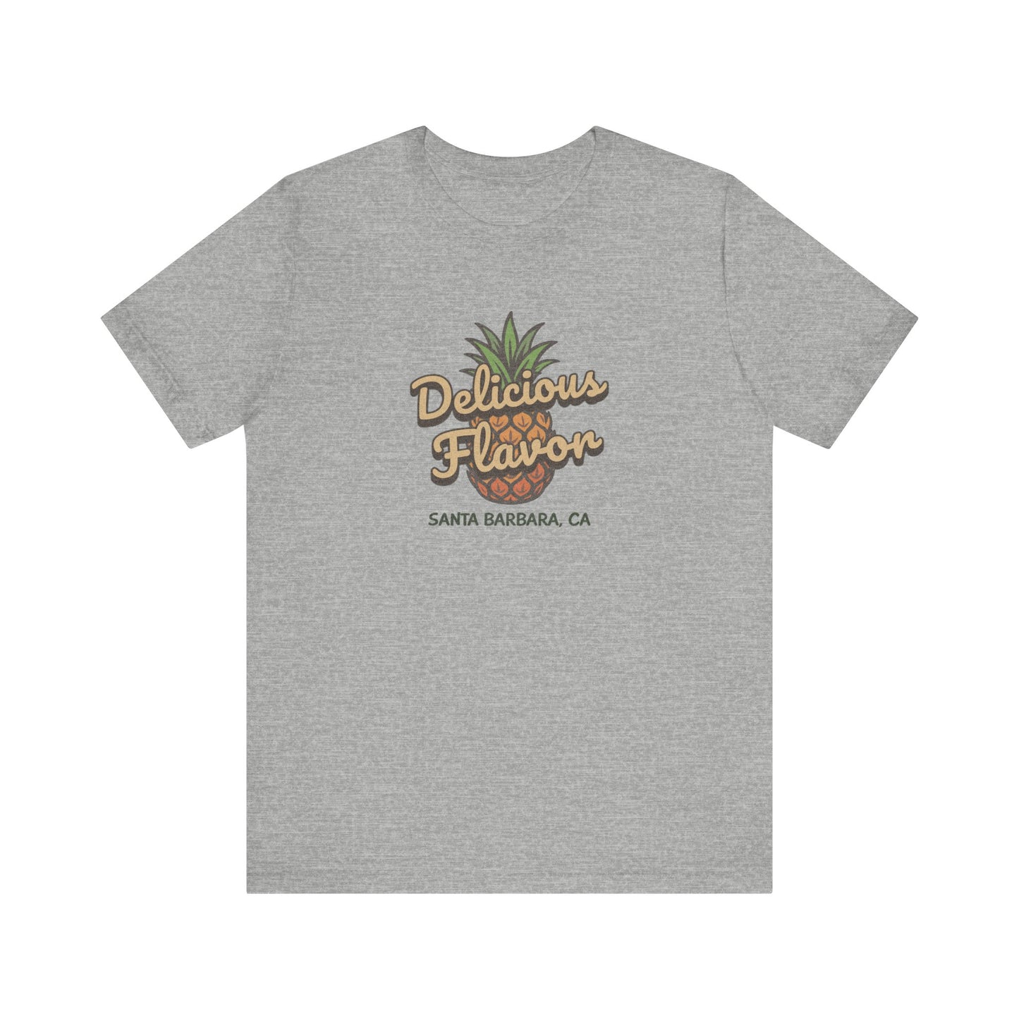 Delicious Flavor — Santa Barbara Pineapple Retro Tee (Light)