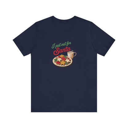 I Put Out for Santa — Retro Christmas Cookies Tee (Dark)