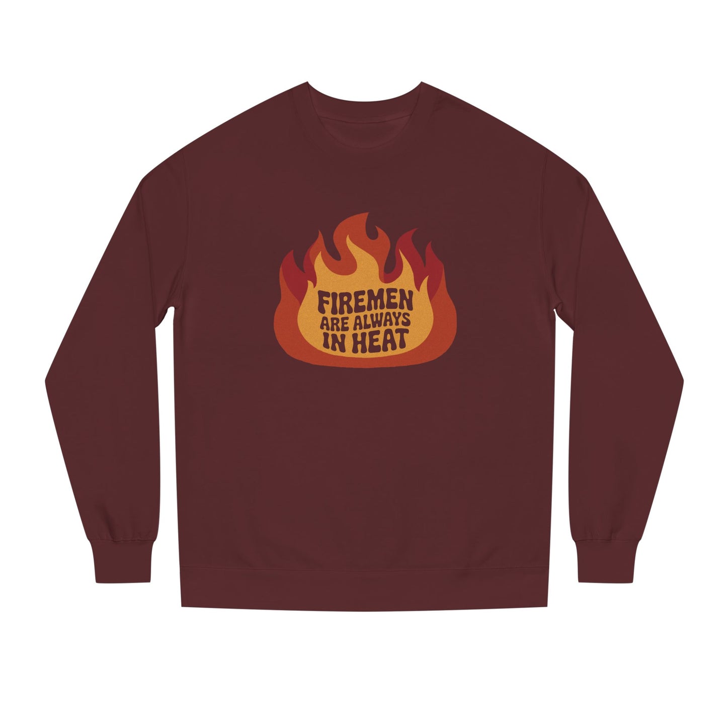 Firemen Are Always in Heat — Flirtatious Retro Sweatshirt (Dark)
