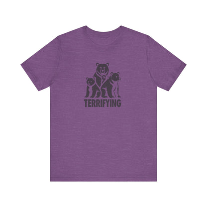 Bears Are Terrifying — Retro Silhouette Tee (Light)
