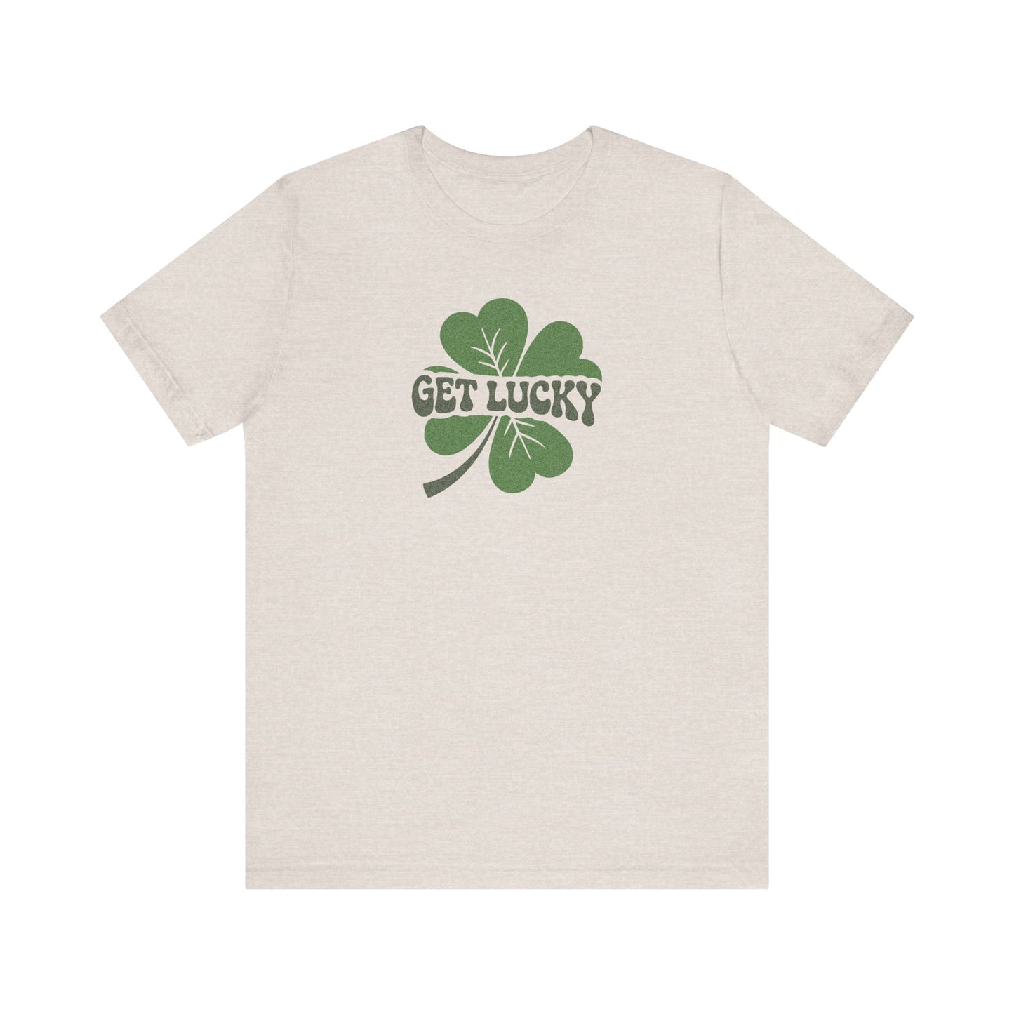 I’m Up All Night to Get Lucky — St. Patrick's Retro Tee (Light)