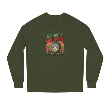 Go Hug a Land Mine — Dorothy Zbornak Retro Sweatshirt (Dark)