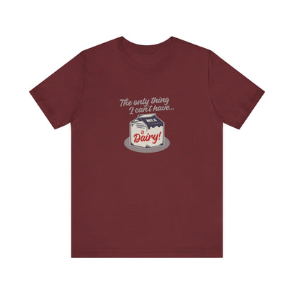 Can’t Have Dairy — Friends Jill Green Retro Tee (Dark)