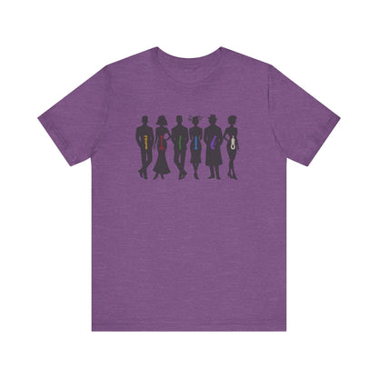 The Usual Suspects, Properly Armed — Clue Retro Tee (Light)