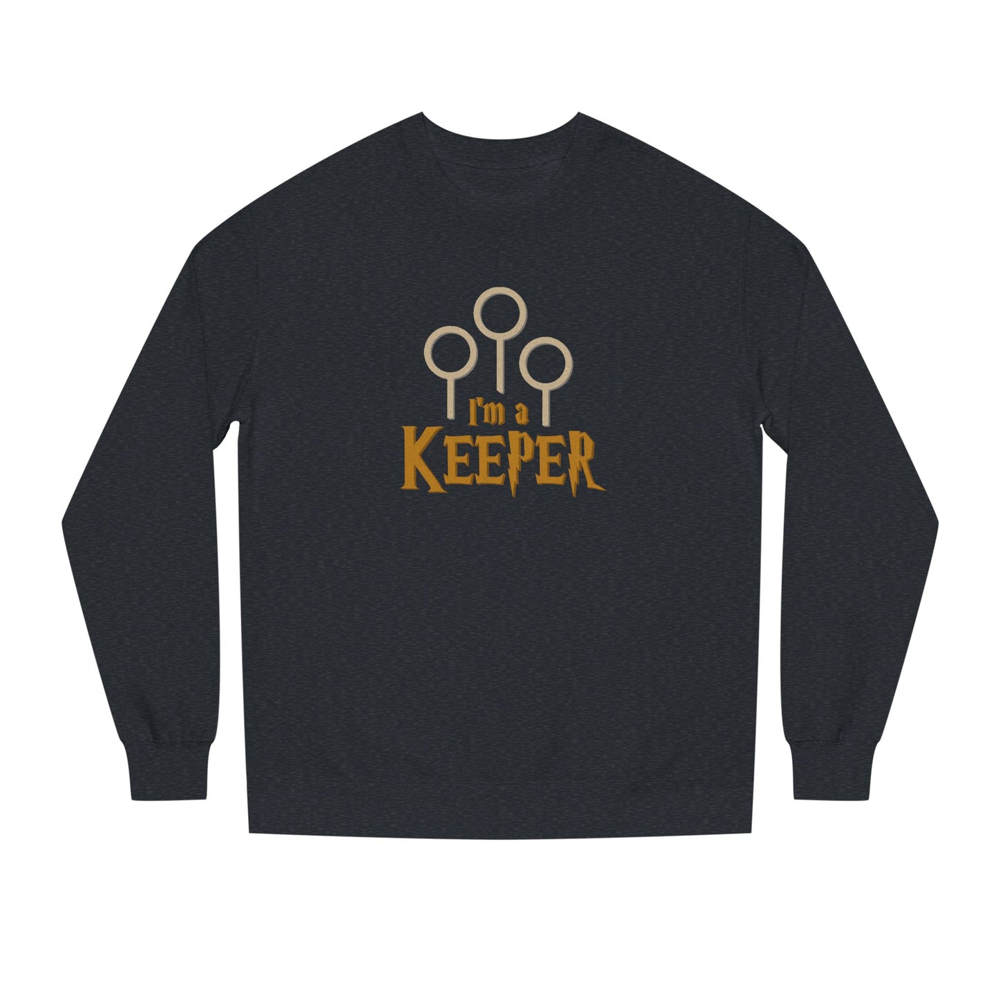 I’m a Keeper — Harry Potter Quidditch Retro Sweatshirt (Dark)