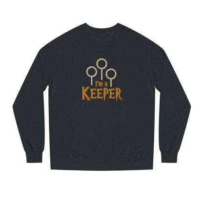I’m a Keeper — Harry Potter Quidditch Retro Sweatshirt (Dark)