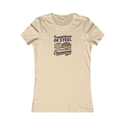 Buns of Steel (and Cinnamon) — Workout Women's Tee (Light)