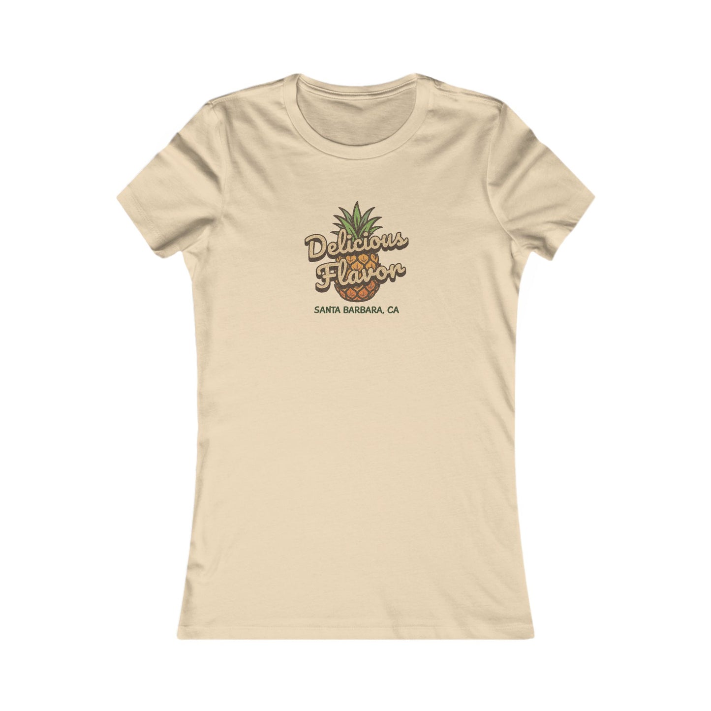Delicious Flavor — Santa Barbara Pineapple Women's Tee (Light)