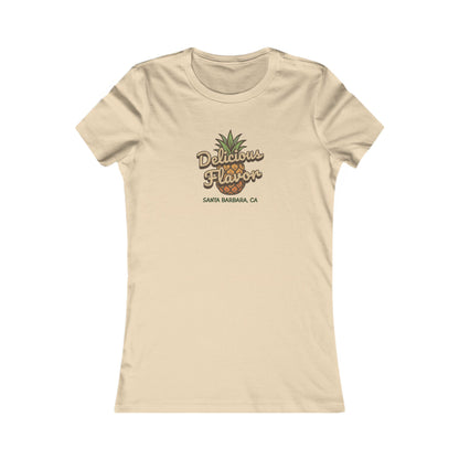 Delicious Flavor — Santa Barbara Pineapple Women's Tee (Light)