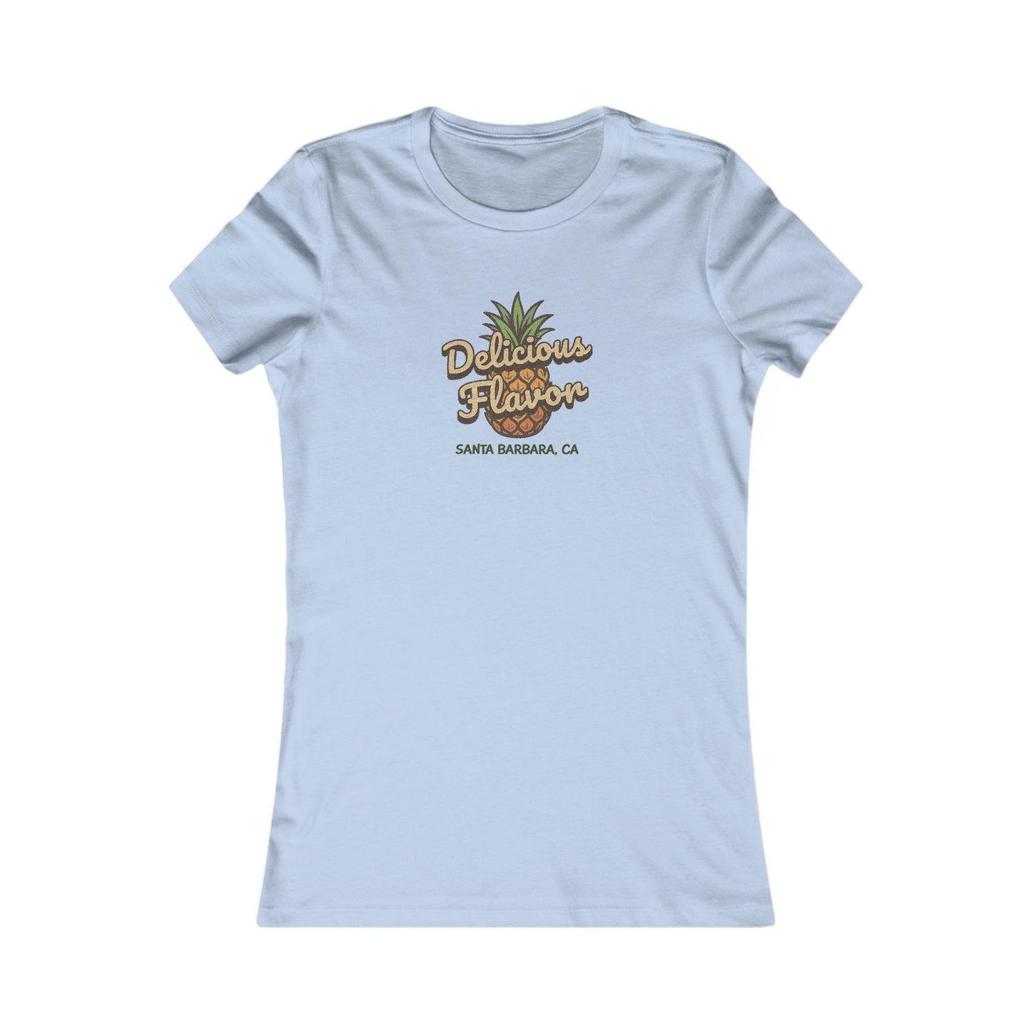 Delicious Flavor — Santa Barbara Pineapple Women's Tee (Light)