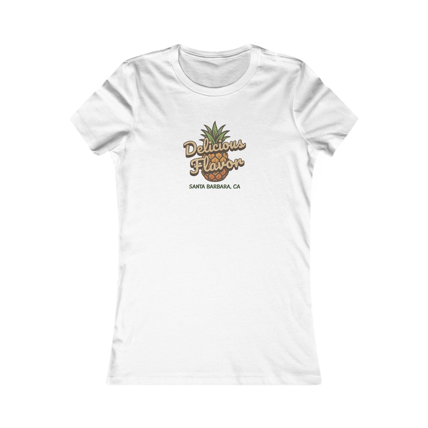 Delicious Flavor — Santa Barbara Pineapple Women's Tee (Light)