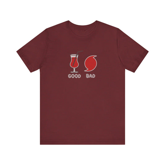 Good Hurricane, Bad Hurricane – Tropical Retro Tee (Dark)