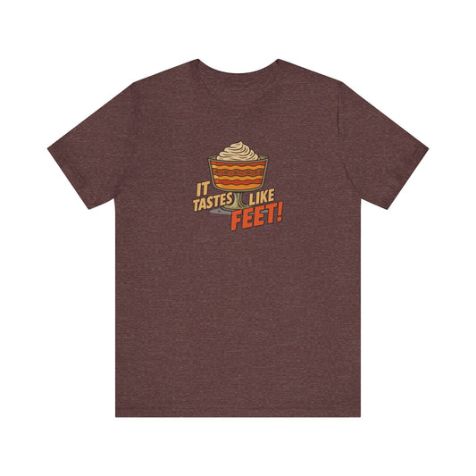 It Tastes Like Feet! — Thanksgiving Trifle Retro Tee (Dark)