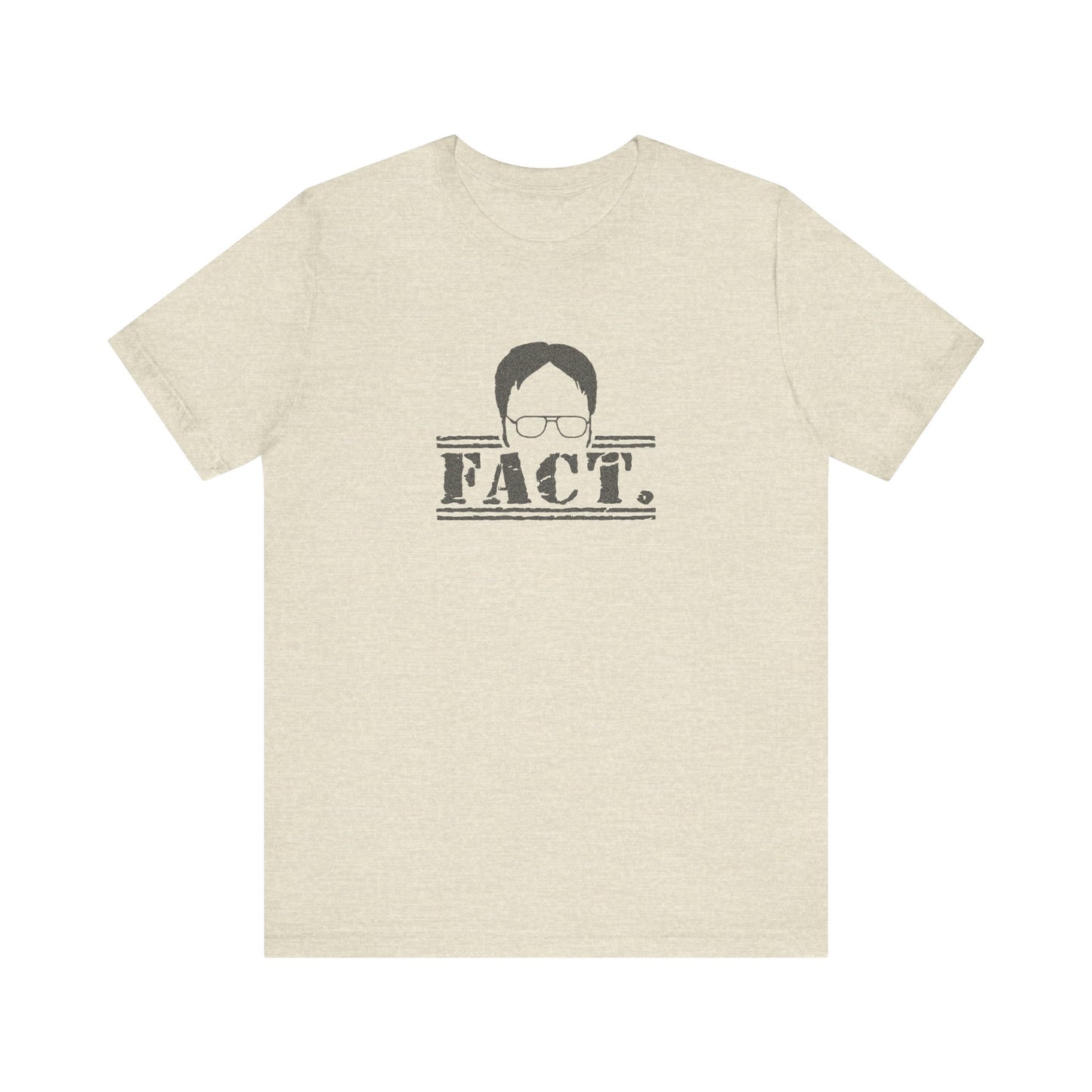 Dwight Schrute FACT. — The Office-Inspired Retro Tee (Light)