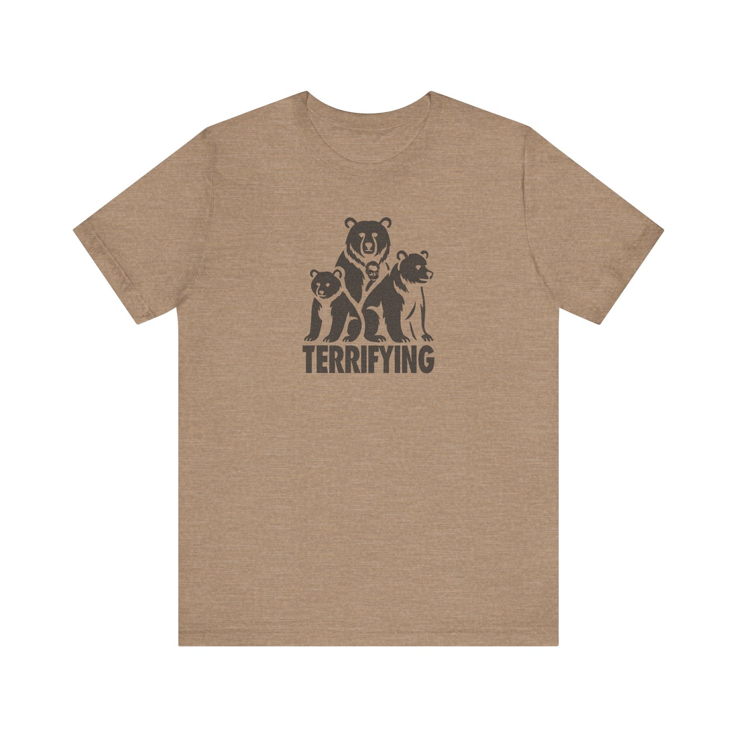 Bears Are Terrifying — Retro Silhouette Tee (Light)