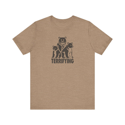 Bears Are Terrifying — Retro Silhouette Tee (Light)