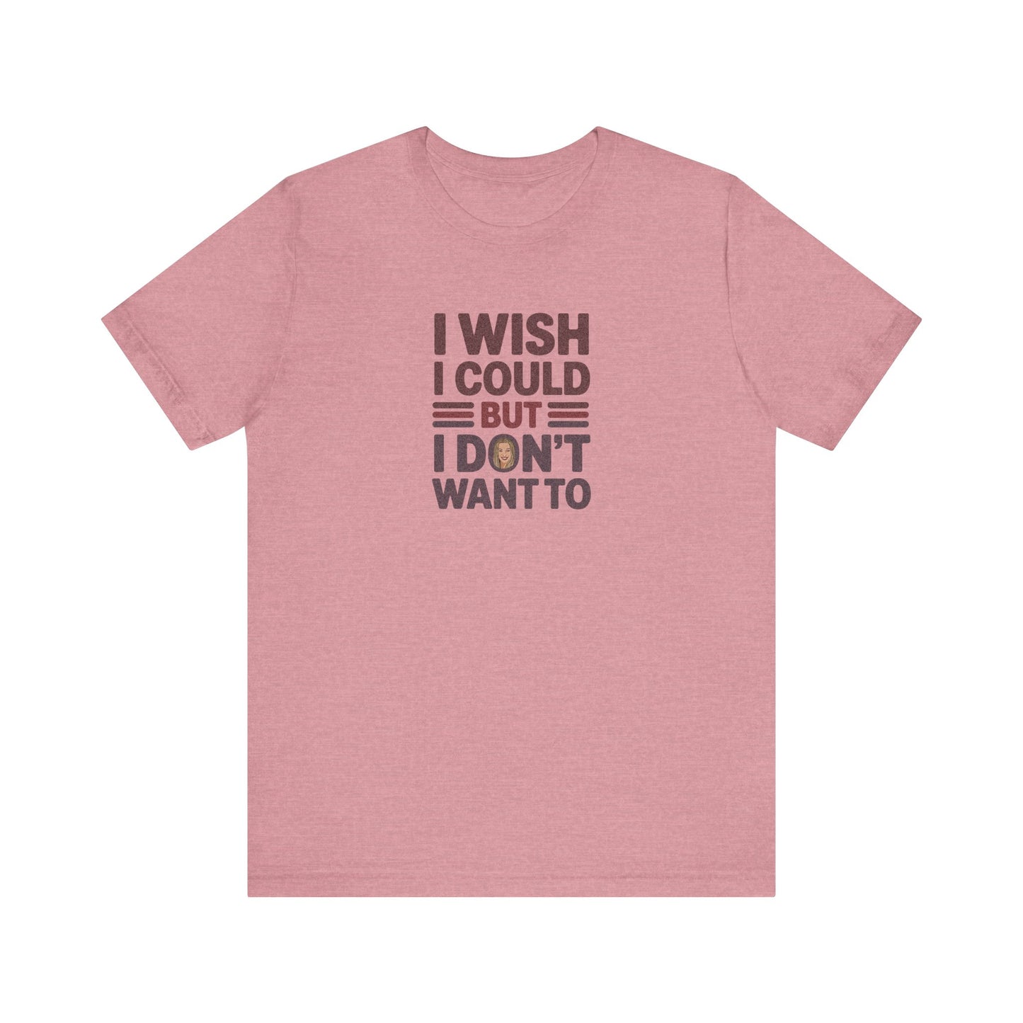 I Wish I Could, But I Don't Want To — Phoebe Buffay Retro Tee (Light)